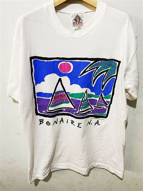 Vintage Bonaire Island Shirt Size L Etsy In 2024 Island Shirts