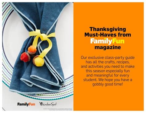 Thanksgiving Class Party Ideas Ppt