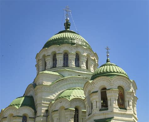 Domes of Vladimir Temple of the City of Kharkiv Stock Image - Image of ...
