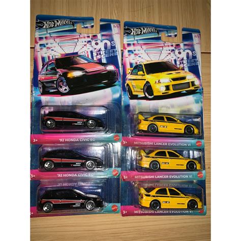 Jual Hot Wheels S Street Scene Kit Mitsubishi Lancer Evolution VI Dan Honda Civic Eg Shopee