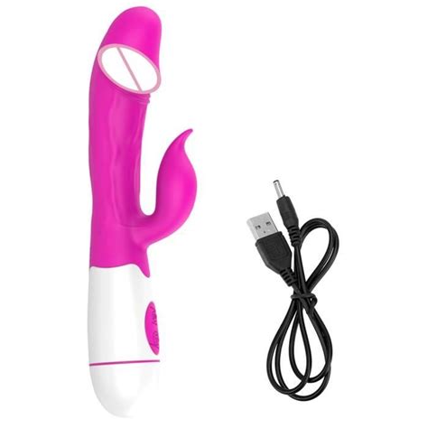 Vibromasseur Lapin Mort Pour Femme Gode Vibrant Massage Anal Et