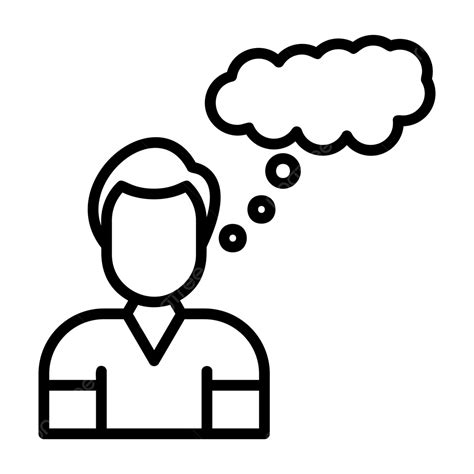 Thinking Line Icon Vector Thinking Icon Creative Head PNG And Vector