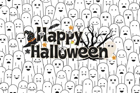 Premium Ai Image Happy Halloween Big Set Of Horror Hand Drawn Doodle Collection Halloween And