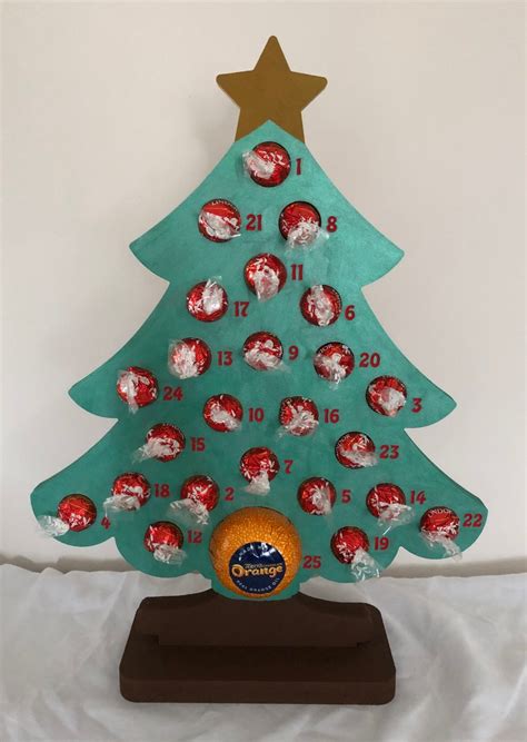 Christmas Tree Advent Calendar For Lindor Choco Folksy