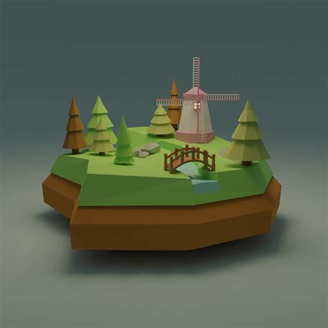 Low Poly Island (Cycles) : r/blender