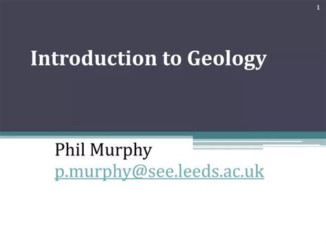 Ppt Introduction To Geology Powerpoint Presentation Free Download