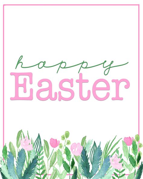 Happy Easter Printables : Free Spring Printables — Pink Peppermint Design