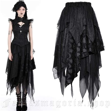 Dark In Love Doomsday Goth Skirt Nyctophilia Gothic Shop Hamburg