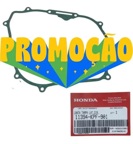 Junta Tampa Embreagem Xre 300 2010 A 2022 Original Honda