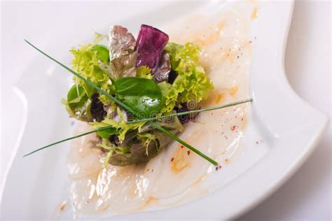 Scallop Carpaccio Stock Photo Image Of Macro Food Restaurant 14011514