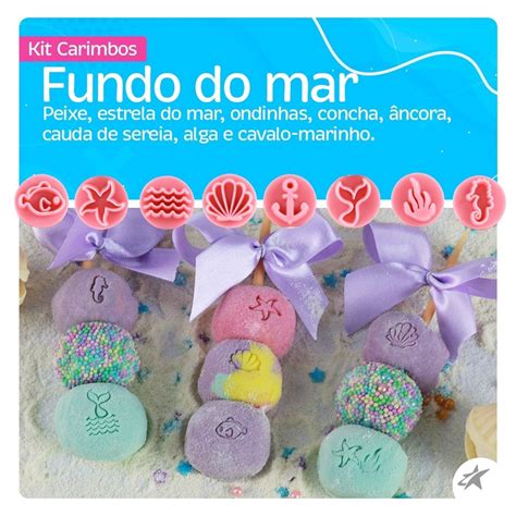 Carimbos Para Docinhos Brigadeiros Kit Fundo Do Mar Shopee Brasil