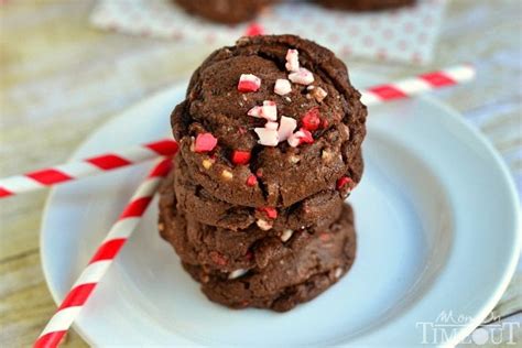 Soft And Chewy Chocolate Peppermint Cookies Mom On Timeout