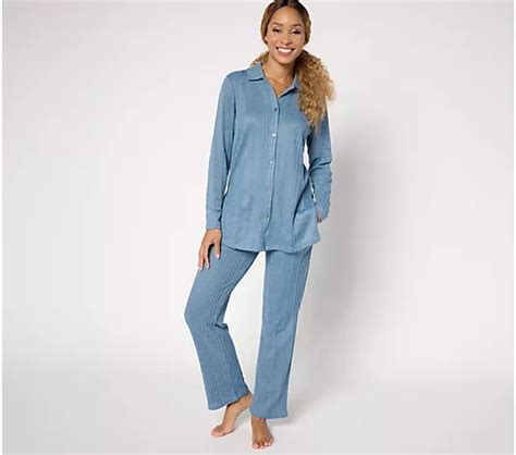 Cuddl Duds Comfort Rib Two Piece Lounge Set