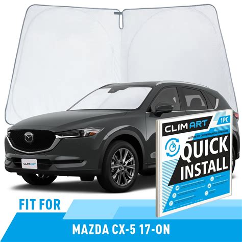 CLIM ART Windshield Sun Shade For Mazda CX 5 2017 2024 Custom Fit