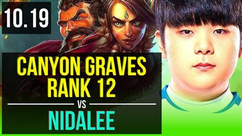 Canyon Graves Vs Nidalee Jungle Rank Rank Graves Kda