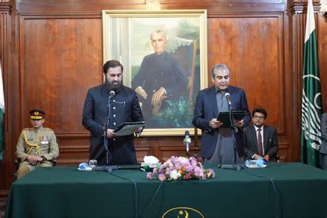 Pakistan Politics Mohsin Raza Naqvi Takes Oath As Punjab Caretaker