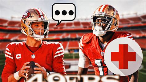 49ers QB Brock Purdy gives 'sad' reaction to brutal Brandon Aiyuk injury