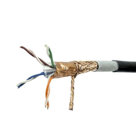 Cabo De Rede Cat6 SFTP Blindado Externo Dupla Capa Preto INSTRUFIBER