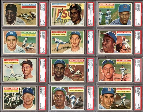 Lot Detail 1956 Topps Baseball Complete Set With Many PSA SGC Graded