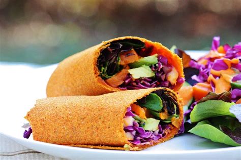 Raw Carrot Cumin Wraps | The Full Helping