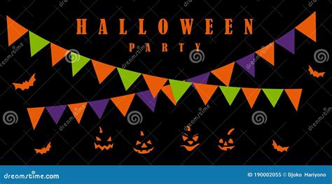 Halloween Party Wallpaper Background Art Vector Design Illustration ...