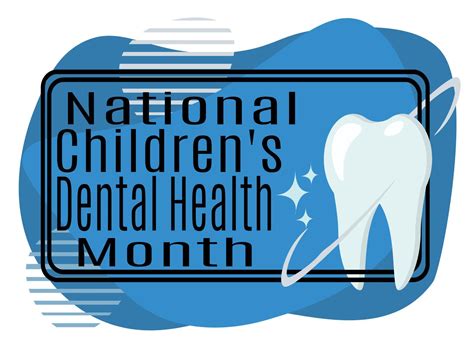 National Childrens Dental Health Month Idea For Poster Banner Flyer