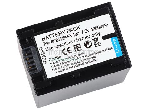 Battery For Sony Np Fv Replacement Sony Np Fv Battery From