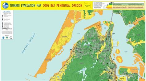 Tsunami Evacuation Maps For Lane Douglas Coos And Curry Counties In