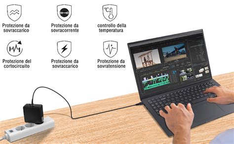 W Alimentatore Caricatore Usb C Tipo C Notebook Per Lenovo Thinkpad