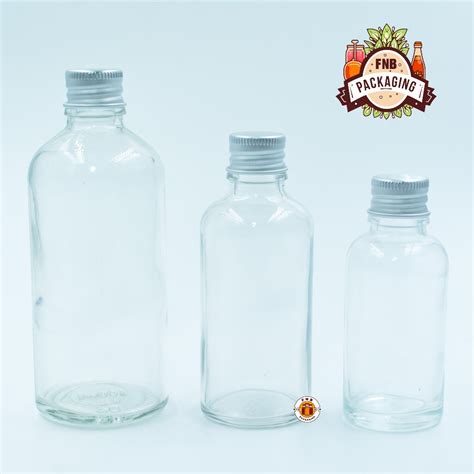 Jual Botol Kaca 20ml 30ml 50ml Tutup Silver Ulir Botol Minuman Beverage