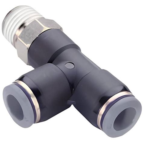 Norgren Push To Connect Tube X Mnpt X Tube X Male Fitting Swivel