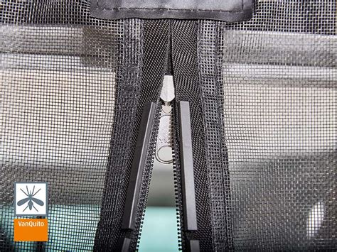 Mosquito Net Vw T5t6t61 Fine Mesh Magnetic Zipper For Left Side D