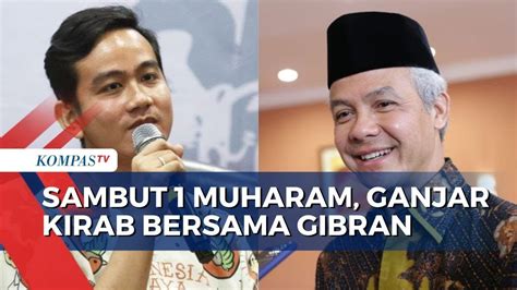 Momen Ganjar Pranowo Ikuti Kirab Sambut Muharam Bersama Gibran