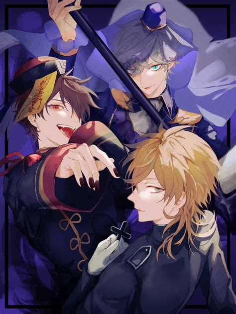 Morisawa Chiaki Sena Izumi And Hakaze Kaoru Ensemble Stars Drawn