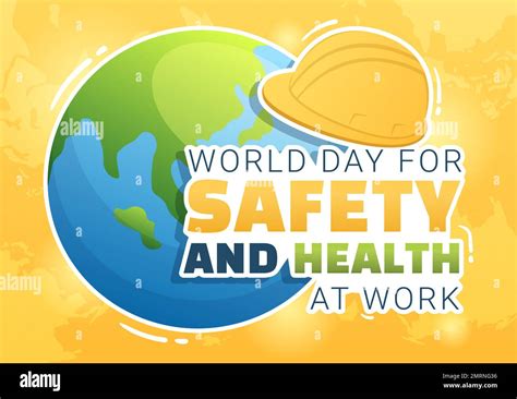 World Day Of Safety And Health At Work On April 28 Illustration With