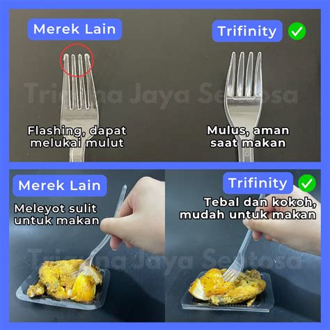 Garpu Makan Putih Dus Trifinity