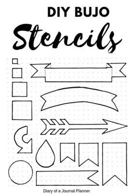 Bullet Journal Stencil DIY Tutorial