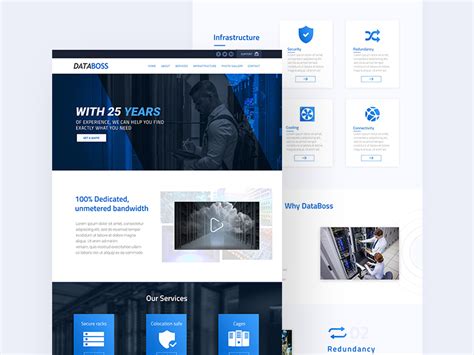 Webhosting Site Template PSD Freebie Freebie Supply