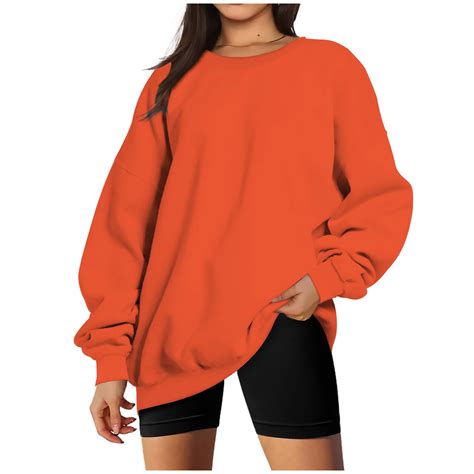 Besolor Womens Oversized Fall Winter Sweatshirts Long Sleeve Crewneck