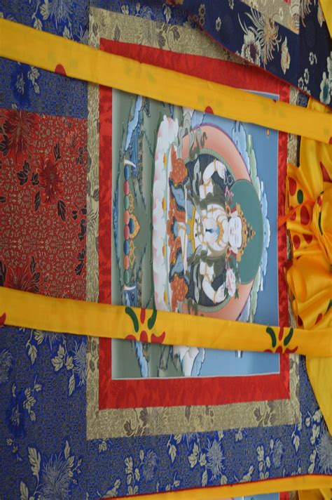 Thangka Painting Of Avalokiteshvara With One Head And Four Arms At