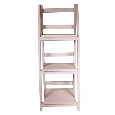 Jia Home In X In Wood Folding Tier Ladder Display Shelf