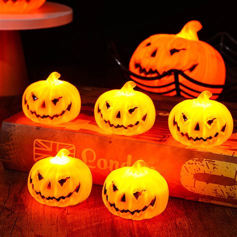 Ympuoqn Halloween Pumpkin Lights Party Decoration Led Lights