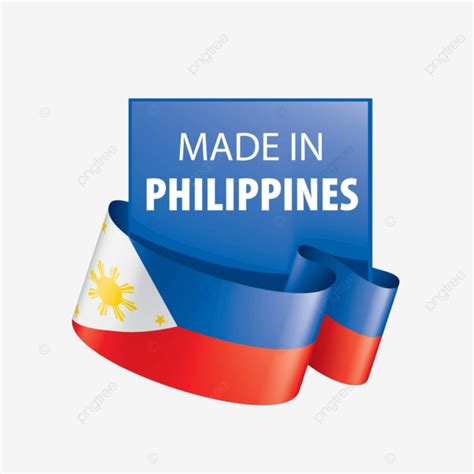 Vector Illustration Of The Philippine Flag On A Blank Background Vector