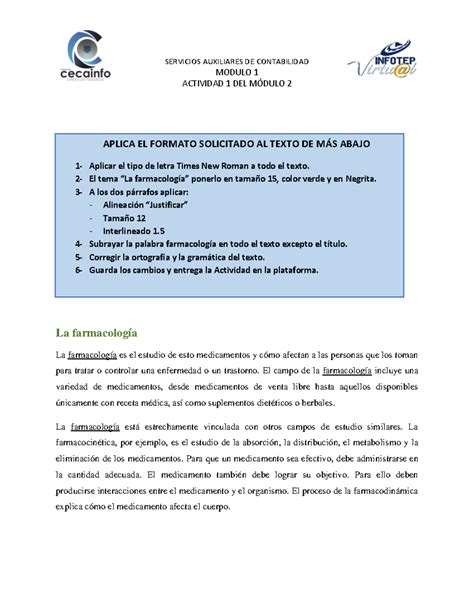 Actividad Del M Dulo Servicios Auxiliares De Contabilidad Modulo