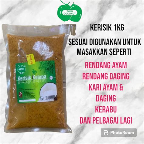 Kerisik 1KG Coconut Paste Shopee Malaysia