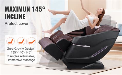 Vevor Fauteuil De Massage Avec Piste Sl Flexible Masseur Shiatsu 3d