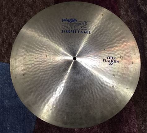 Paiste Formula Blue Label Thin Flat Ride Reverb