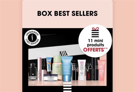 Sephora Box Février 2021 11 mini produits offerts Les bons plans