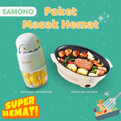 Jual SAMONO OFFICIAL 150W Food Chopper Mini Chopper Multifungsi Mpasi