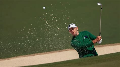 Patrick Cantlay Plays A Stroke Out Of A Bunker On The No 2 Hole During